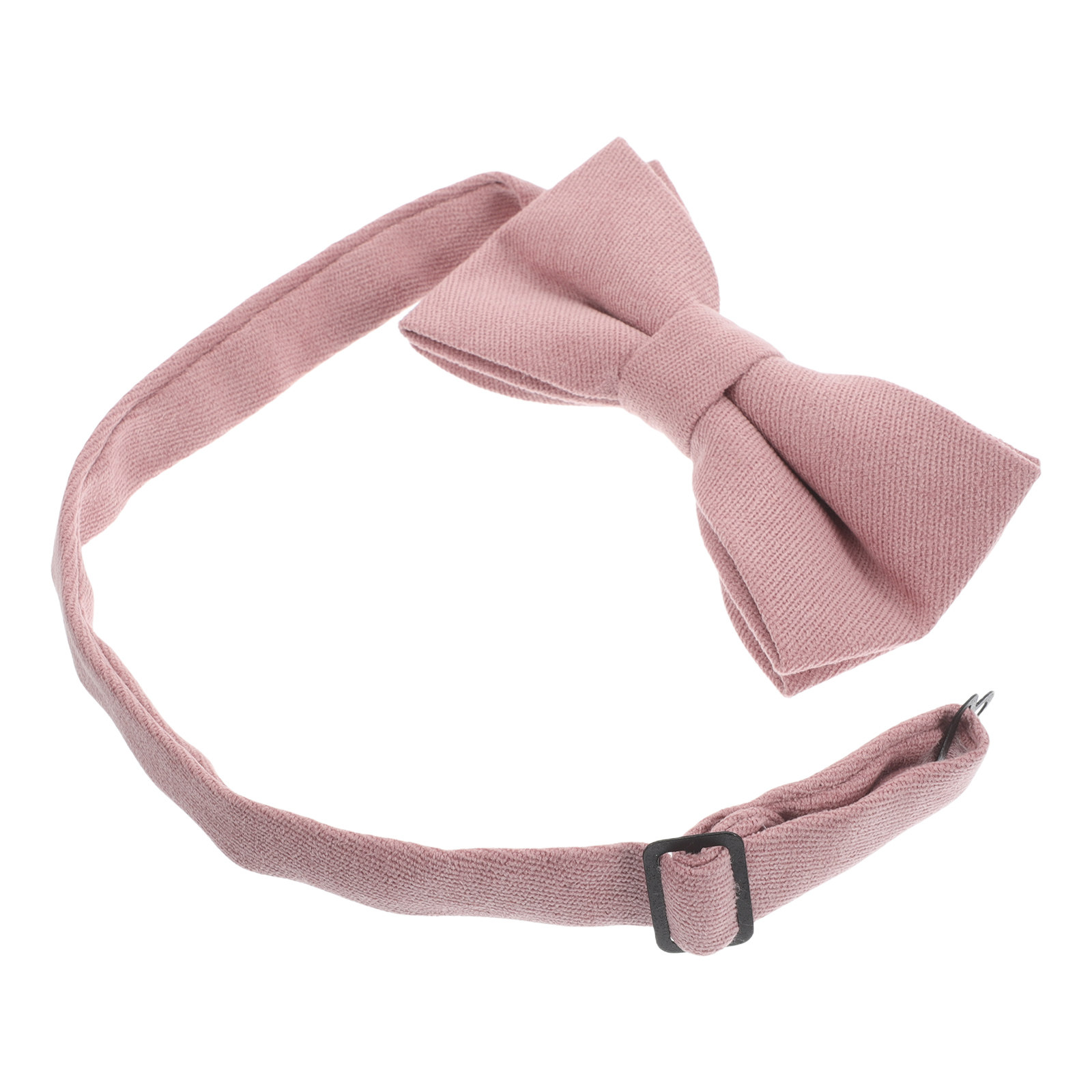 Bow Tie Pre Tied - 男の子用、ピンク色の柔らかいコットン素材、あらかじめ結び目が付いており、サイズ調整可能な、英国風の蝶ネクタイ。子供や幼児向けのフォーマルな服装、宴会、卒業式などに最適。