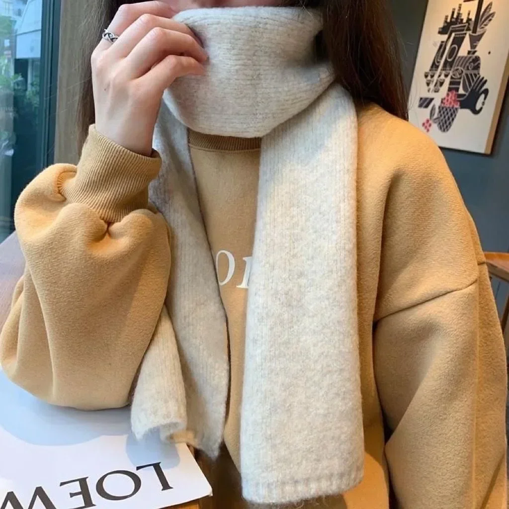 レディースカシミヤスカーフ女性の冬暖かい高級無地ショールとラ - Woven Scarf Blanket のレビューと価格