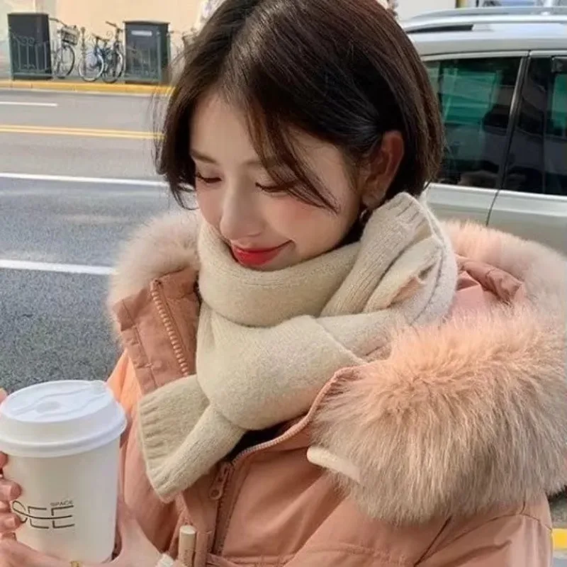 レディースカシミヤスカーフ女性の冬暖かい高級無地ショールとラ - Woven Scarf Blanket のレビューと価格