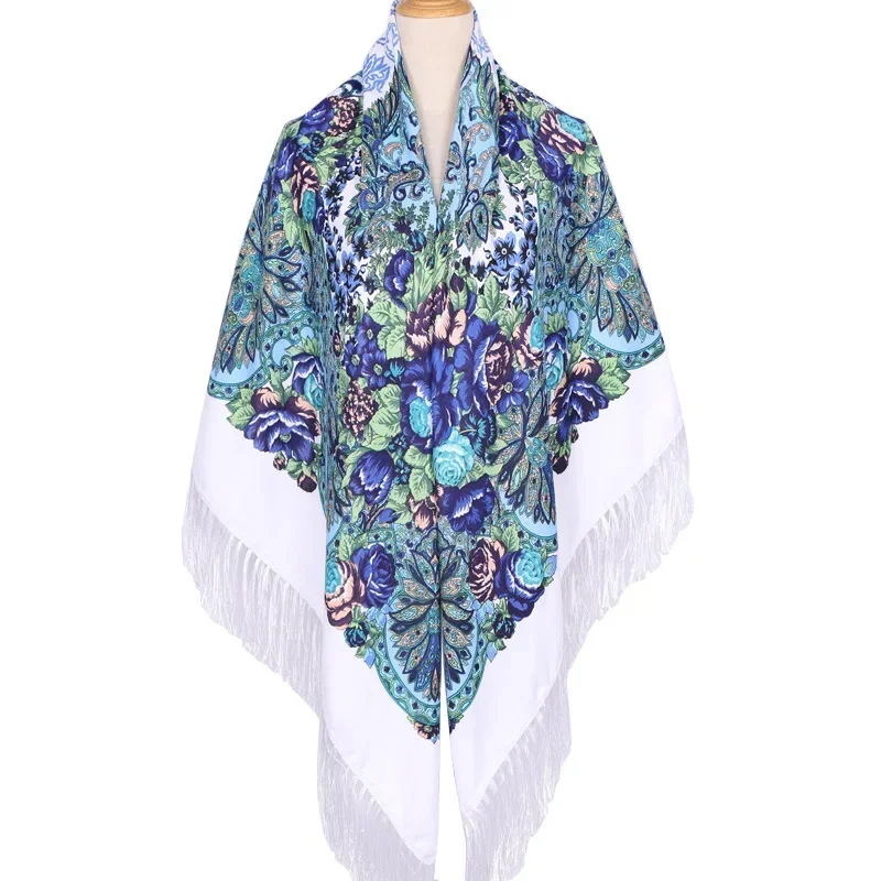 160*160 センチメートルエスニック大正方形スカーフ女性 - Woven Scarf Blanket のレビューと価格