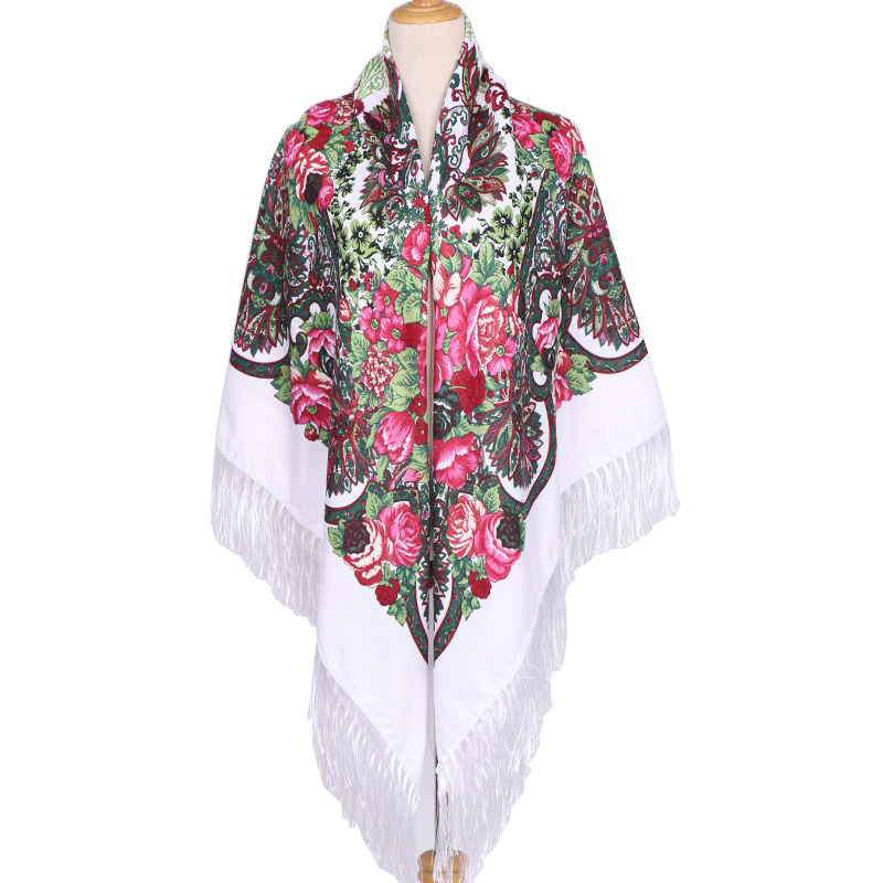 160*160 センチメートルエスニック大正方形スカーフ女性 - Woven Scarf Blanket のレビューと価格
