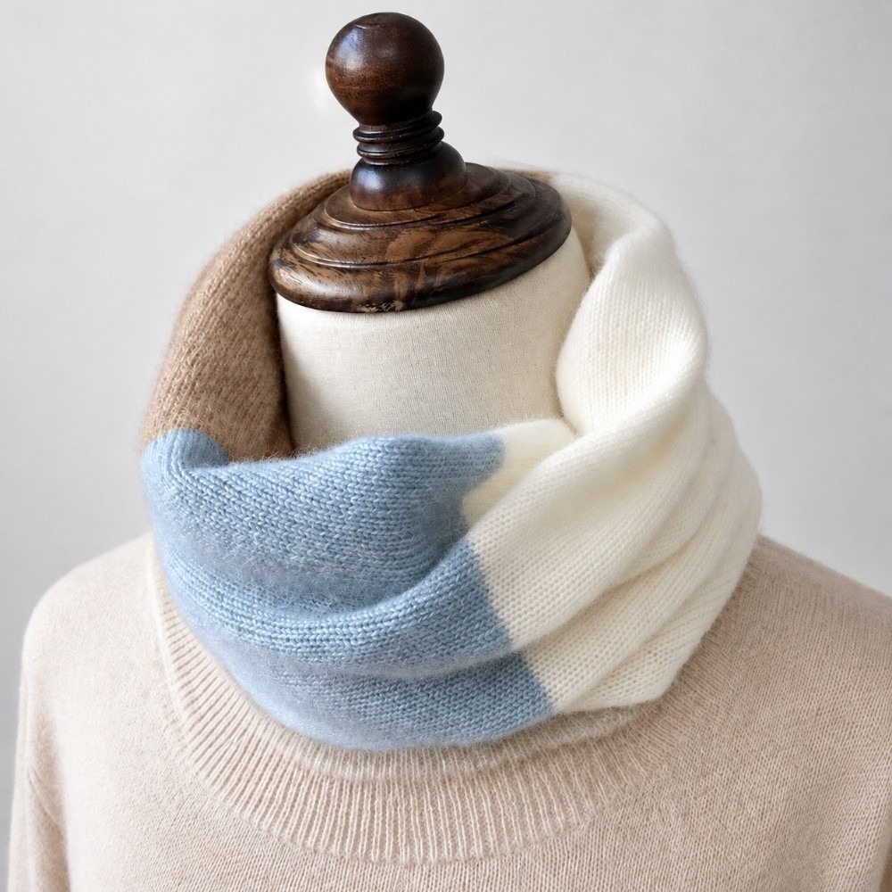 ソフトな素材で縫い合わせた、無限に広がるデザインの、防風性の - Infinity Scarf Knit のレビューと価格