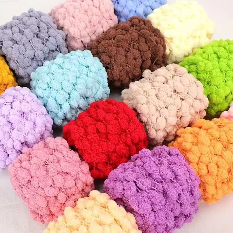 100gのポンポン糸。カラフルで太めの毛糸。柔らかくふわふわ - Woven Scarf Blanket のレビューと価格