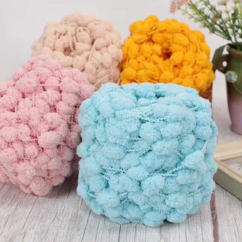 100gのポンポン糸。カラフルで太めの毛糸。柔らかくふわふわ - Woven Scarf Blanket のレビューと価格