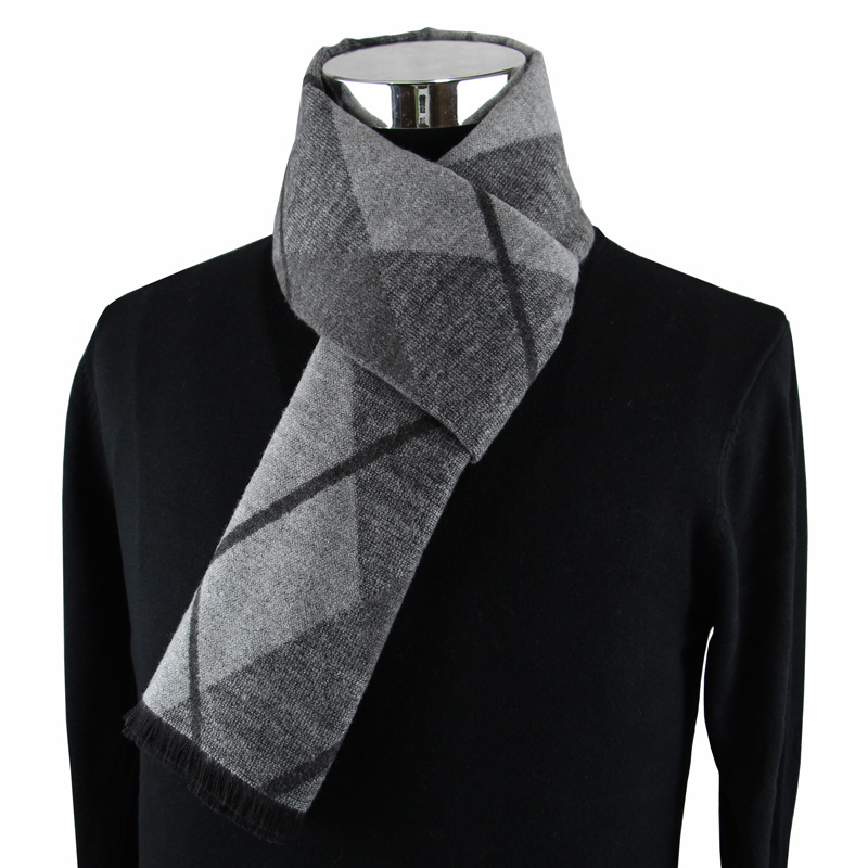 最新ファッションデザインカジュアルスカーフ 冬用メンズカシミ - Muffler Men Wool のレビューと価格